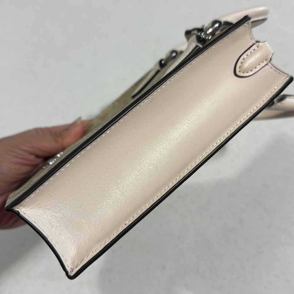 Coach Mini Tote or Crossbody Signature Canvas Like New - Picture 4 of 11